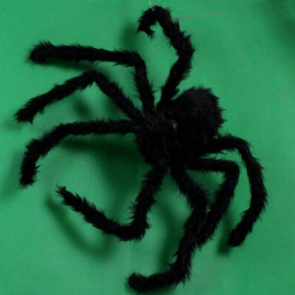 Creative Halloween Party Black Plush Spider Decoration, Size:30cm-garmade.com