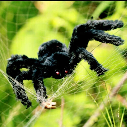 Creative Halloween Party Black Plush Spider Decoration, Size:50cm-garmade.com