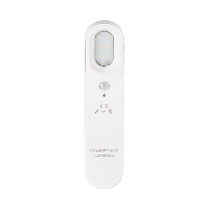 Human Body Induction USB Night Light Light Control Smart Home LED Wall Lamp Bedroom Bedside Lamp White Light 6500K( White)-garmade.com