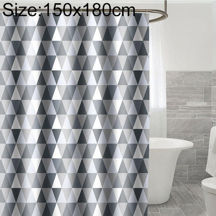 Curtains for Bathroom Waterproof Polyester Fabric Moldproof Bath Curtain, Size:150x180cm-garmade.com