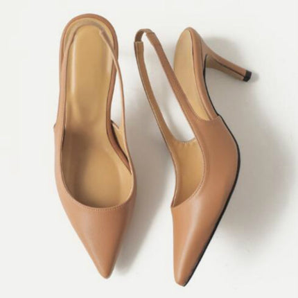 Woman Casual Party Shoes High Heels, Size:34(Dark Khaki 6CM)-garmade.com