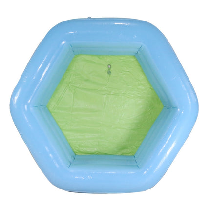 Children Inflatable Swimming Pool Baby Paddling Pool Family Hexagonal Bath, Size:133 x 133 x 50cm-garmade.com