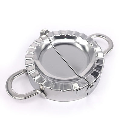Stainless Steel Dumpling Maker Dough Cutter Dumpling Mould Kitchen Accessories Pastry Tools, Specification:Large 9.7cm with White Box-garmade.com