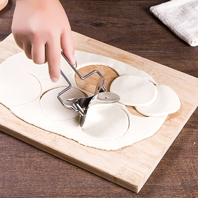 Stainless Steel Dumpling Maker Dough Cutter Dumpling Mould Kitchen Accessories Pastry Tools, Specification:7.3 Dumplings Round knife-garmade.com