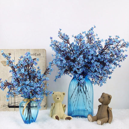 5 PCS Simulation Starry Single Flower Home Decoration Bride Holding Flowers(Blue)-garmade.com