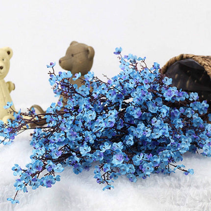 5 PCS Simulation Starry Single Flower Home Decoration Bride Holding Flowers(Blue)-garmade.com