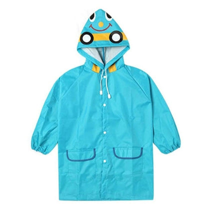 Outdoor Cute Waterproof Kids Rain Coat Kids Animal Style(Blue)-garmade.com