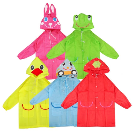 Outdoor Cute Waterproof Kids Rain Coat Kids Animal Style(Yellow)-garmade.com