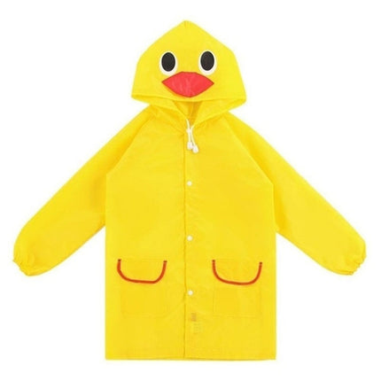 Outdoor Cute Waterproof Kids Rain Coat Kids Animal Style(Yellow)-garmade.com