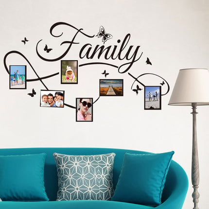 Simple Creative Photo Frame Living Room Bedroom Decorative Wall Stickers PVC Removable Wall Stickers-garmade.com