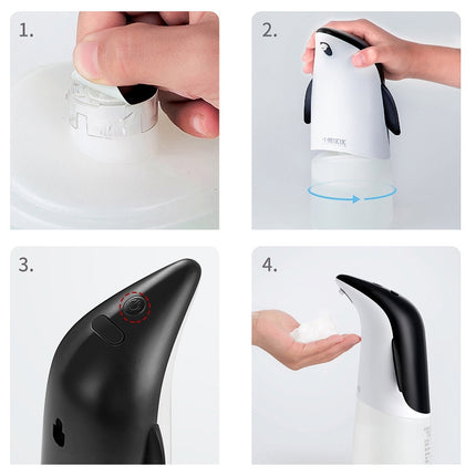 Infrared Sensor Automatic Bubble-free Contact-free Sterilization Disinfection Cleaning Soap Dispenser(Green)-garmade.com