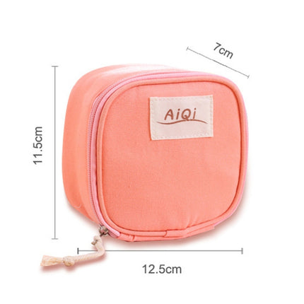 AIQI Multi-functional Wet Reusable Bag Menstrual Pad Sanitary Pads Makeup Bags Makeup Tool Organizer Bag(Rose Red)-garmade.com