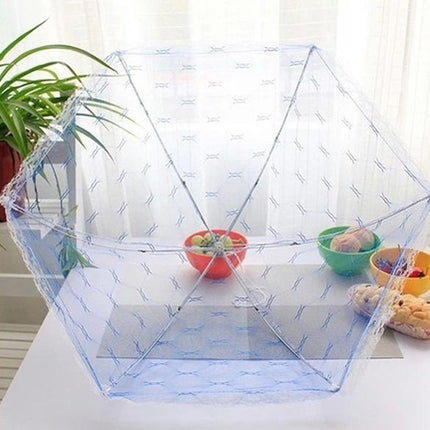 Lace Folding Dish Cover Mesh Cover Dish Dust-proof Printing Food Cover Fly-proof Cover Food Cover Random Color Delivery-garmade.com