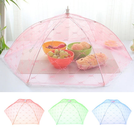 Lace Folding Dish Cover Mesh Cover Dish Dust-proof Printing Food Cover Fly-proof Cover Food Cover Random Color Delivery-garmade.com