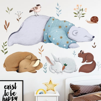 Wall Stickers Literary Fresh Animal Hand-Painted Living Room Bedroom Background Bedside sticker-garmade.com