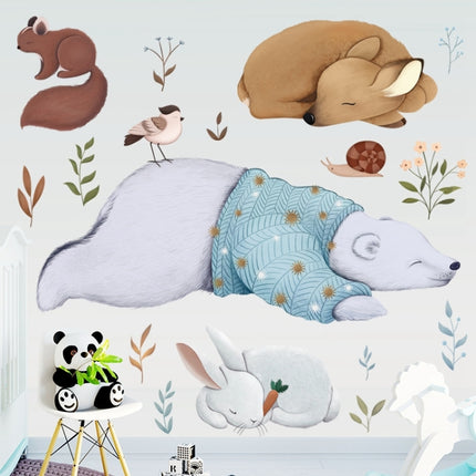 Wall Stickers Literary Fresh Animal Hand-Painted Living Room Bedroom Background Bedside sticker-garmade.com