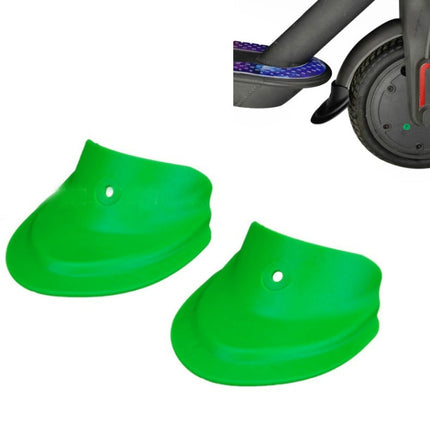 3 Pairs Scooter Fender Fishtail Rubber Front And Rear Fender Modified Accessories for Xiaomi M365 / Pro(Mudguard Green)-garmade.com
