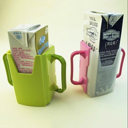 10 PCS Handle Boxed Anti-sprinkling Drink Holder Retractable Baby Learning Cup(Pink)-garmade.com