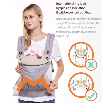 Four Seasons Multifunctional Baby Carrier(Four Seasons Striped Blue)-garmade.com