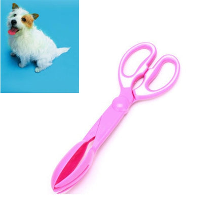 3 PCS Dog Pick Up Toilet Pet Shoveling Device Cat Dog Excrement Picking Feces Clip(Pink)-garmade.com