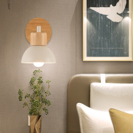 LED Wall Lamp Bedroom Bedside Lamp, Style:A(No Light Source )-garmade.com