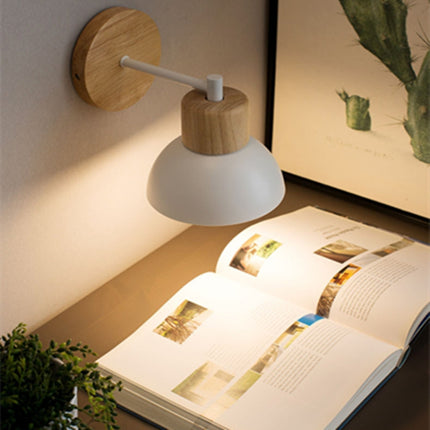 LED Wall Lamp Bedroom Bedside Lamp, Style:A(With LED White Light 5W)-garmade.com