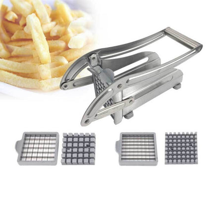 Stainless Steel Manual French Fries Slicer Potato Chipper Chip Cutter Chopper Maker-garmade.com
