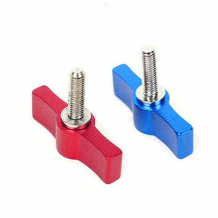 10PCS T-shaped Screw Multi-directional Adjustment Hand Screw Aluminum Alloy Handle Screw, Specification:M4(Red)-garmade.com