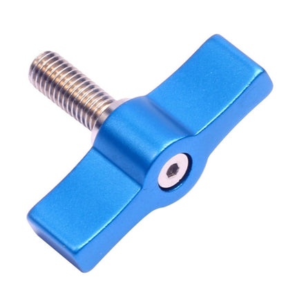 10PCS T-shaped Screw Multi-directional Adjustment Hand Screw Aluminum Alloy Handle Screw, Specification:M4(Blue)-garmade.com
