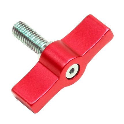 10PCS T-shaped Screw Multi-directional Adjustment Hand Screw Aluminum Alloy Handle Screw, Specification:M5(Red)-garmade.com