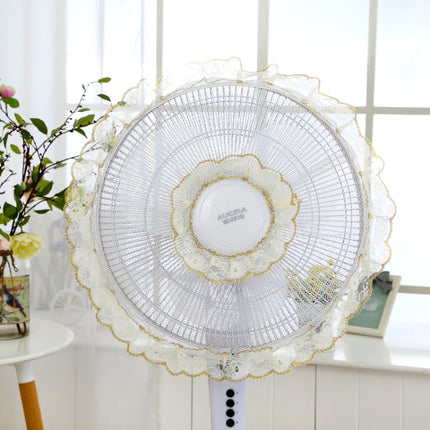 Anti-pinch Electric Fan Safety Cover Protection Net Dustproof Cover(Gold)-garmade.com
