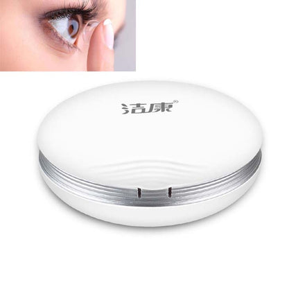 Jie Kang Contact Lens Cleaner and Contact Lens Automatic Cleaning Machine Box(Silver Edge White)-garmade.com