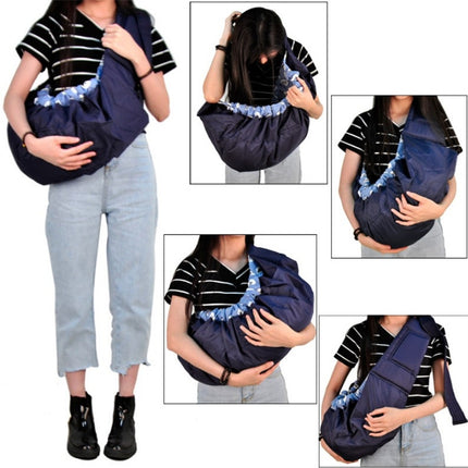 Newborn Baby Cross-body Harness Strap(Blue Plaid)-garmade.com