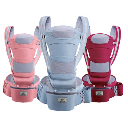 Newborn Four Seasons Multifunctional Strap Waist Stool(Cotton Denim Blue)-garmade.com