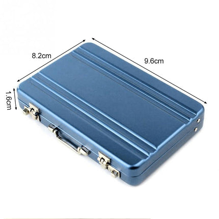 Aluminum Storage Box Business Card Holder Credit Card Bank Card Storage Box(Gold)-garmade.com