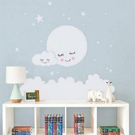 Cloud Star Moon Children Room Decoration Wall Sticker, Size:157cm x 157cm-garmade.com
