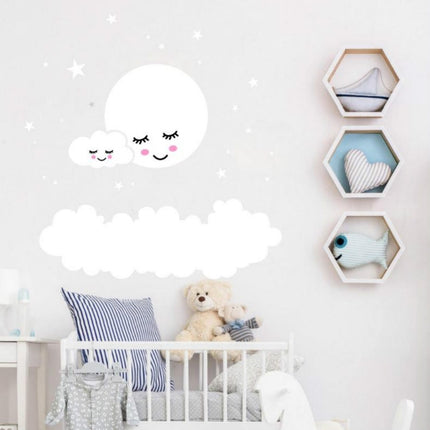 Cloud Star Moon Children Room Decoration Wall Sticker, Size:157cm x 157cm-garmade.com