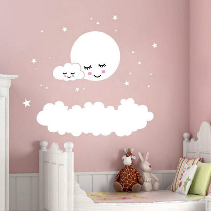 Cloud Star Moon Children Room Decoration Wall Sticker, Size:157cm x 157cm-garmade.com