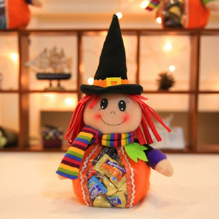 Halloween Cute Cartoon Transparent Plastic Bags Party Decorations Halloween Candy Backpack, Style:03-garmade.com