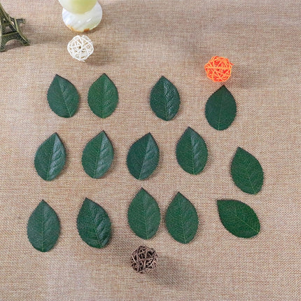 200 PCS Artificial Plant Simulation Monolithic Silk Cloth Rose Leaves Home Decoration-garmade.com