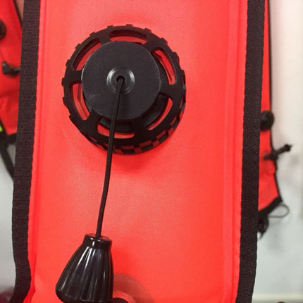 210D Nylon Automatic Seal Safety Signal Diving Mark Diving Buoy, Size:120 x 18cm(Fluorescent Red)-garmade.com