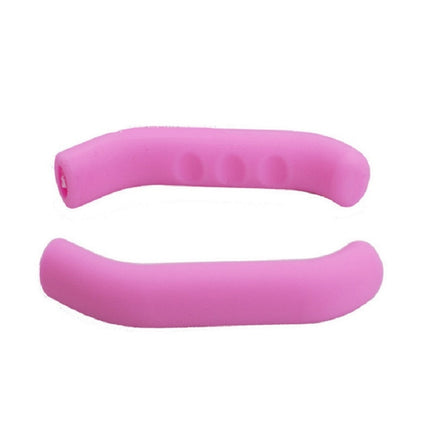 1 Pairs Bicycles Scooters Brake Protective Case Foot Support Cover Silicone Cover(Pink)-garmade.com