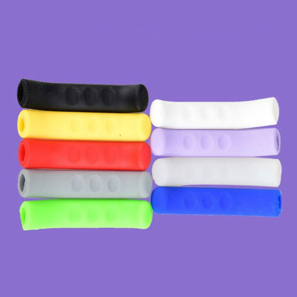 1 Pairs Bicycles Scooters Brake Protective Case Foot Support Cover Silicone Cover(Purple)-garmade.com