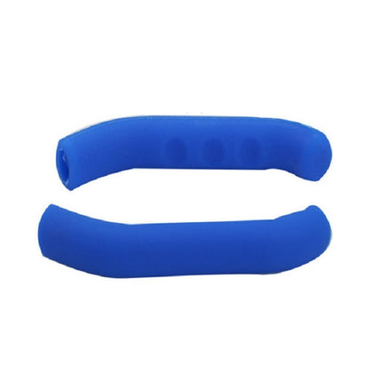 1 Pairs Bicycles Scooters Brake Protective Case Foot Support Cover Silicone Cover(Blue)-garmade.com