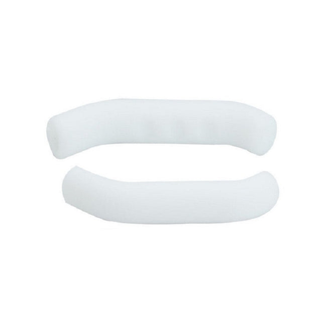 1 Pairs Bicycles Scooters Brake Protective Case Foot Support Cover Silicone Cover(White)-garmade.com