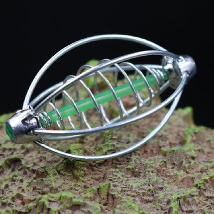 3 PCS Flower Basket Nest Bait Feeder Lead Sinker Assembly Fishing Ggear Aaccessories, Specification:Small Length 5cm, Style:With Spring-garmade.com