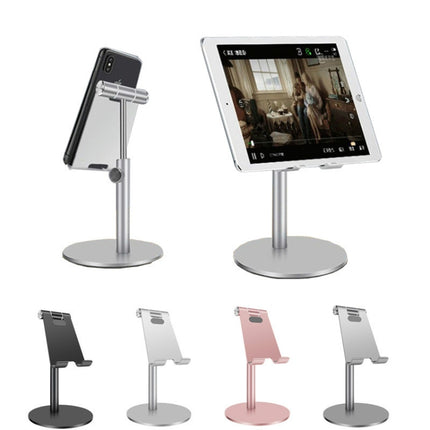 Adjustable Aluminum Alloy Cell Phone Tablet Holder Desk Stand Mount(Rose Gold)-garmade.com