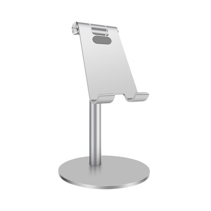 Adjustable Aluminum Alloy Cell Phone Tablet Holder Desk Stand Mount(Silver)-garmade.com