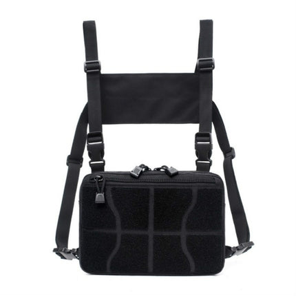 Multi-functional Chest Bag for Outdoor Sports Portable Storage Backpack(Black)-garmade.com