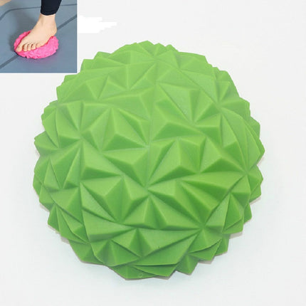 Foot Massage Hemisphere Balance Training Ball Fitness Yoga Ball, Size: 16 x 8cm(Green)-garmade.com